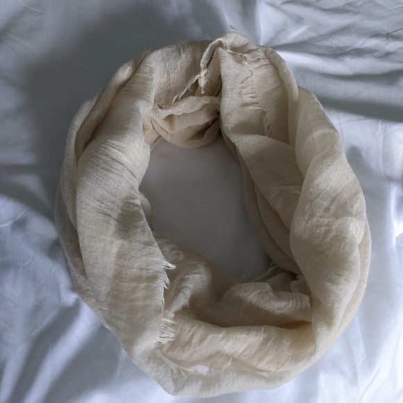 Cream Infinity Scarf - Picture 2 of 2